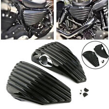 Coperchio laterale nero copri batteria per Harley Sportster XL883 1200 2004-13