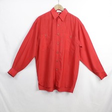Camicia Valentino rossa in seta taglia M da uomo