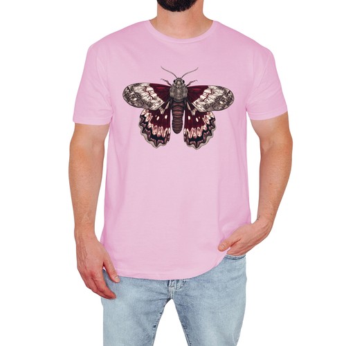 Shirt uomo gothic skull - gothic, moth