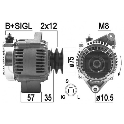 Alternatore per toyota land - toyota,