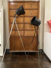 Coppia lampade vintage industriale