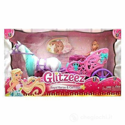 Glitzeez carrozza con bambola - con,