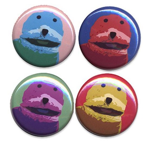 Flat eric warhol badges four - warhol,