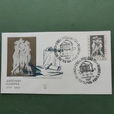 ANTONIO CANOVA  1757 - 1822 -  BUSTA FDC TIMBRO PRIMO GIORNO DA COLLEZIONE