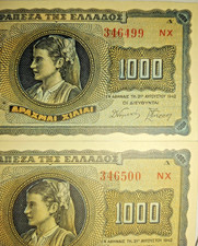 GRECIA 1942 1000 DRACMAI 2