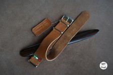 18/19/20/21/22 mm Cinturino artigianale tipo militare Leather Handmade Strap