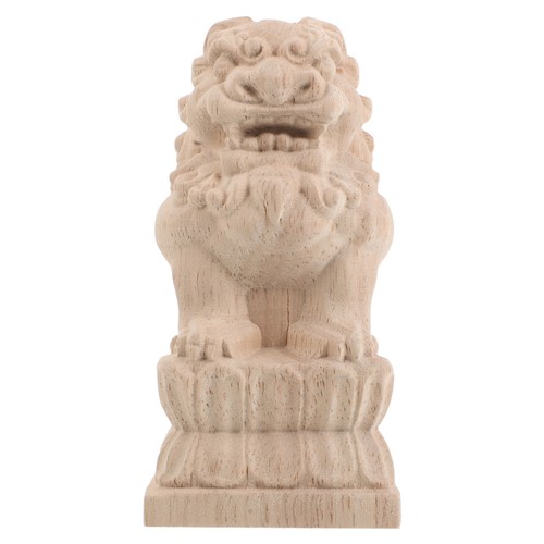 Scultura leone legno - scultura,