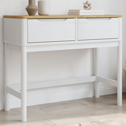 Tavolo consolle floro bianco - consolle,