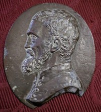 Antica Placca ovale in bronzo