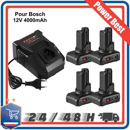 Batterie 12v pour bosch 4ah - batterie,