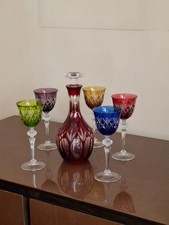 Set di 5 bicchieri e bottiglia