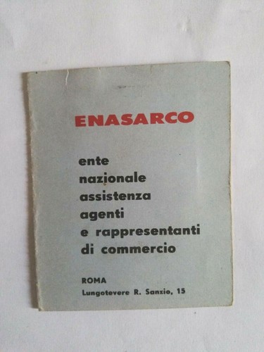 Tessera enasarco genova - tessera,
