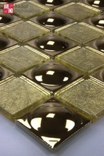 Mosaico di vetro acciaio inox