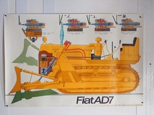 FIAT TRATTORE CINGOLATO AD 7 RUSPA EDIZIONE S.A.N. MANIFESTO ORIGINALE (7)