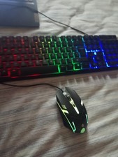 RGB LED BACKLIT USB WIRE PC