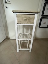 Mobiletto da bagno comodino shabby chic