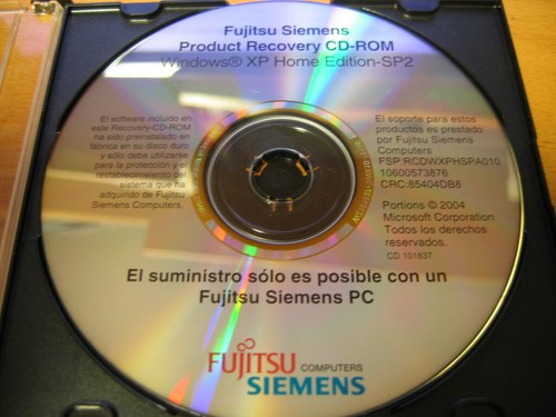 Fujitsu siemens recovery - fujitsu,