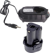 BL1013 1,5Ah Batteria Sostituire per Makita 10,8V, Con caricatore DC10WA DC10WD