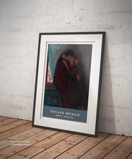 ⭐️Poster Edvard Munch il Bacio Stampa Fine Art su Carta Fotografica Satinata