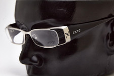 ? vintage occhiali EXTE EX28901 nero montatura rettangolo sottile Y2K?Donna