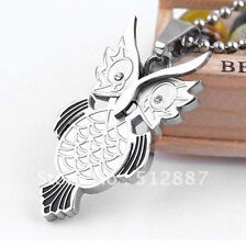 Ciondolo Emeco INOX GUFO con catena 16EA62