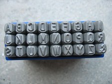 PUNZONI ACCIAIO LETTERE   DA 3