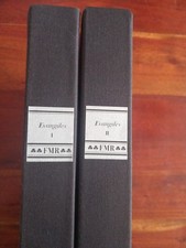 Franco Maria Ricci fmr LES EVANGILES avec le plafond roman de Zillis 2 voll 1984