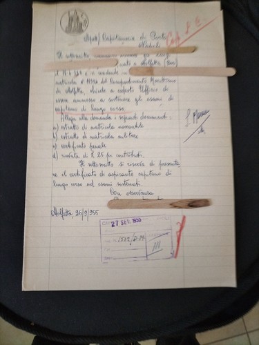 Molfetta 1955 lettera - molfetta, 1955-lettera