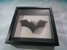 ? Quadro 3D Logo Batman Stratificato – Arte Moderna in Cornice