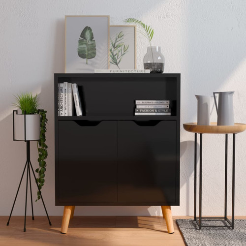 Credenza nero lucido 60x30x72 - credenza,