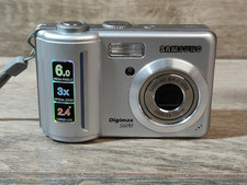 Samsung Digimax S600 6,0 megapixel fotocamera digitale retrò compatta argento fotocamera digitale testata