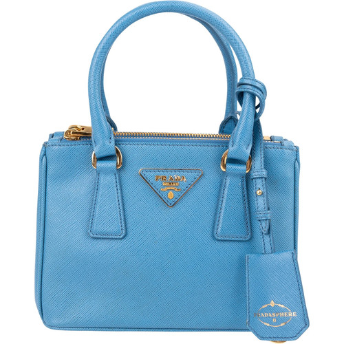 Borsa prada blue saffiano - prada,