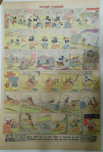 Topolino plutone sunday page - topolino,