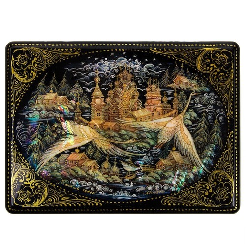 North russian lacquer box - russian,