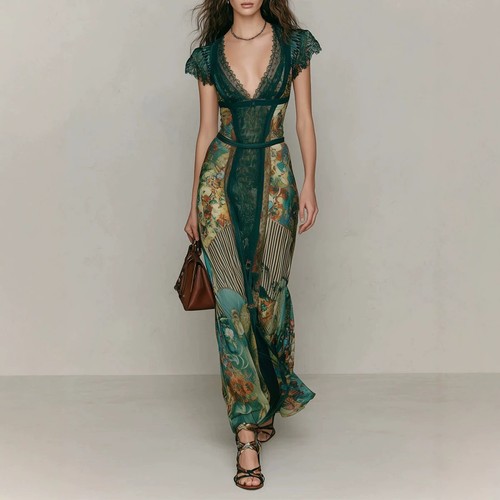 Abito donna francese scollo - , a