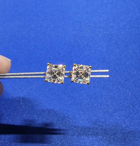 Orecchini perno moissanite - perno,