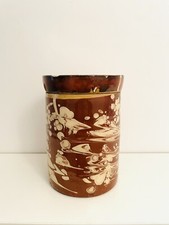 ? Ceramica Popolare Puglia Grottaglie antico grande barattolo contenitore 1800