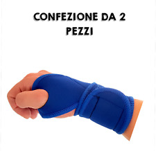 N. 2 Polsiera elastica polsino da supporto per polso protezione sport tutore