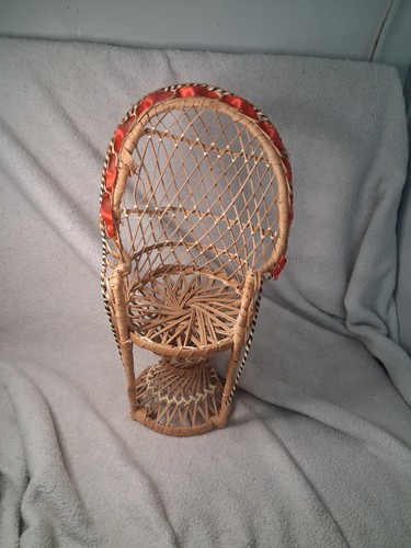 Sedia bambola vintage vimini - sedia,