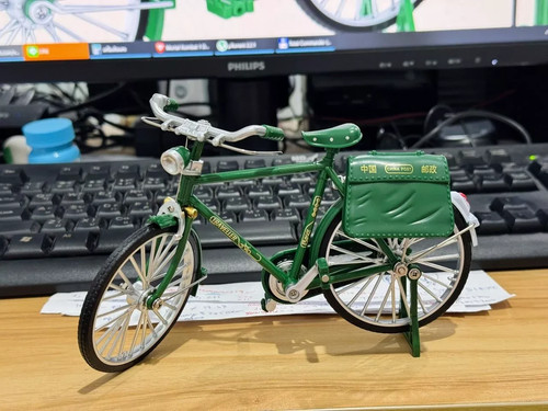 Bicicletta classica verde 10 - bicicletta, 1:10