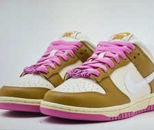 Nike Dunk Se basse bianco sporco e marroni 