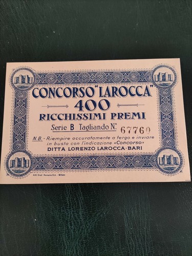 Biglietto lotteria privata - biglietto,