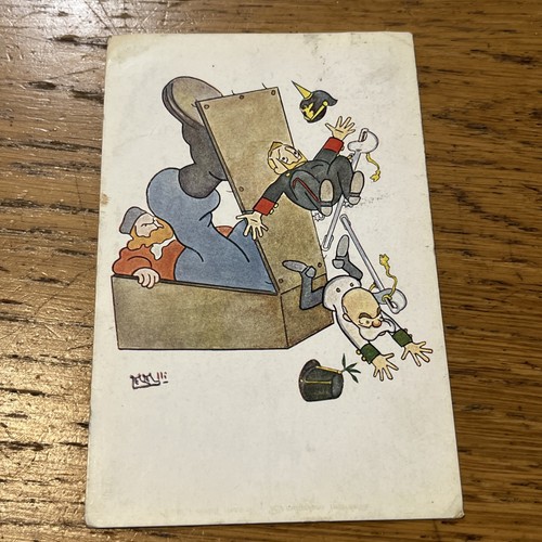 Cartolina satira guerra - satira, 1^