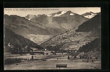 Cartolina Vipiteno, Veduta di Castel Tasso et il Ghiaccio di Ridanna 1927 