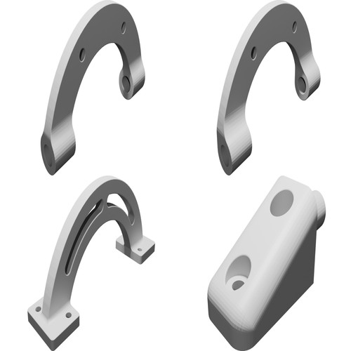 Supporto parete articolato per - parete,