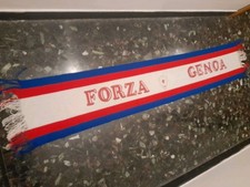 SCIARPA SCARF VINTAGE '80 FOOTBALL CALCIO GENOA. PANNO 1984 BANCARELLA