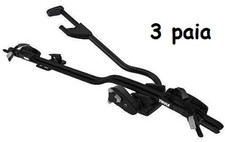 3 Paia 3 x Portabici Porta Bici da tetto THULE PRORIDE mod 598 colore nero