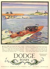 PUBBLICITA' 1929 DODGE BOATS