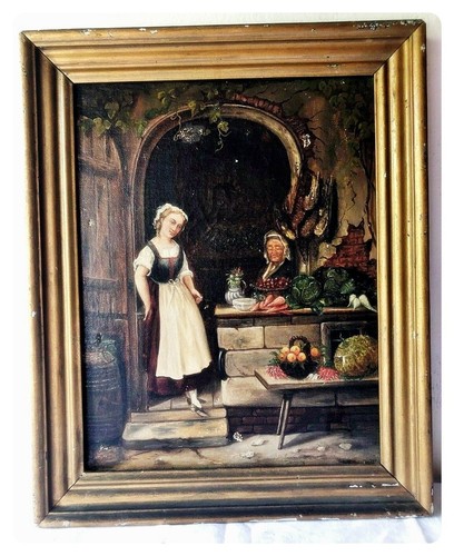 Quadro olandese dipinto antico - quadro,