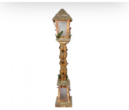 Lanterna natalizia legno - lanterna,